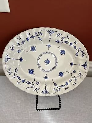 Myott Finlandia Denmark Blue Oval Serving Plate 12.25” • $26.99