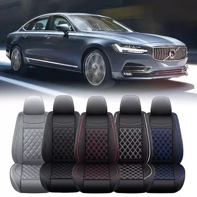Deluxe Leather Car Seat Covers Front&Rear Cushion For Volvo S40 S60 S70 S80 S90 • $99.07