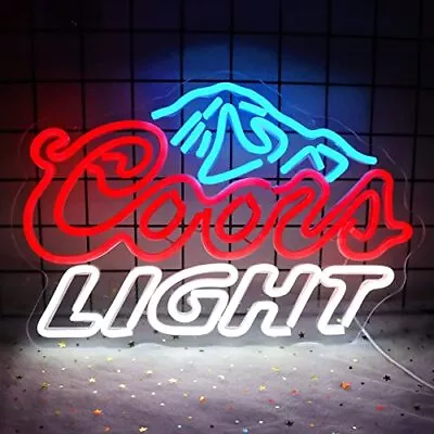 17x11Inch Dimmable LED Neon Light Sign Man Cave Bar Pub Wall Decor USB Powered • $29.99