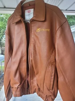 Must SEE Vintage Marc Ecko Unltd Company Leather Jacket Size Medium NWT USA Made • $289.99