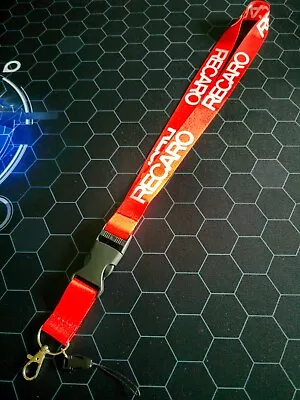 Recaro (red) Jdm Neck Lanyard Detachable Keychain * • $15