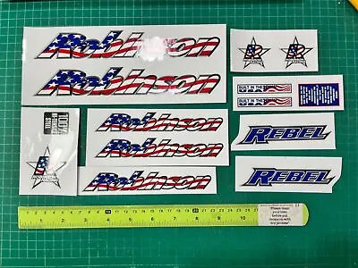 Robinson Rebel  Bmx Sticker Decals On Clear • $61.46