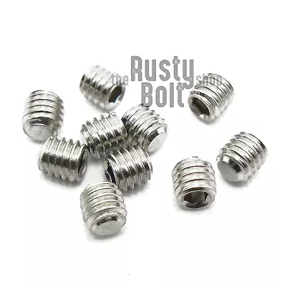 M3 X 3mm Socket Set Screw Flat Point A2 304 18-8 Stainless Steel • $3.39