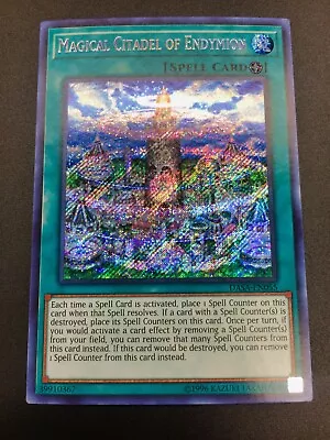 Yugioh Unlimited Ed. Magical Citadel Of Endymion Secret Rare Holo DASA-EN055 • $3