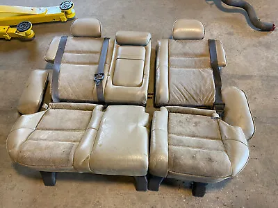 94-00 Volvo 850 850R V70 V70R XC Tan Rear Seat Leather Alacantara Stitched #426E • $249.99