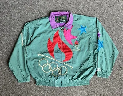 Vtg 90s Atlanta 1996 Olympic Games Collection Starter Jacket Mens XL 100 Year • $175