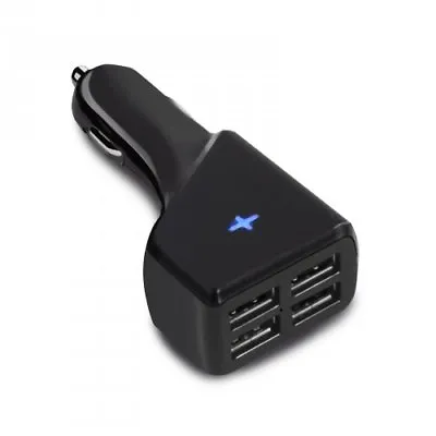 Sumvision 4-Port USB Car Charger Cigarette Lighter 5V 2.4A For IPhone Samsung LG • £5.95