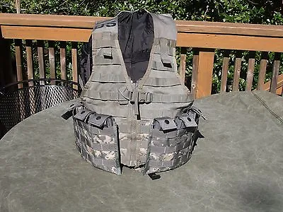  MOLLE II Fighting Load Carrier VEST W/ 2 Triple Mag Pouches FLC US Army ACU  • $29.95