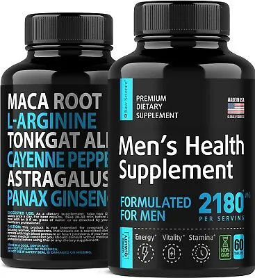 Men's Health Supplement Energy Boost Muscle Building Black Maca Nitric Oxide • $9.50