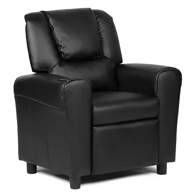Kids Sofa Recliner Couch Armchair W/Footrest Cup Holder Living Room Bedroom New • $125.98