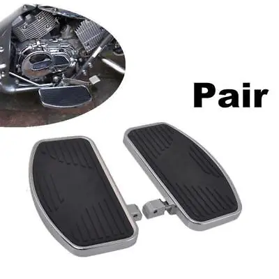 Motorcycle Left+Right Universal Floorboards Foot Boards Pedal For Relax A Pair • $99.89