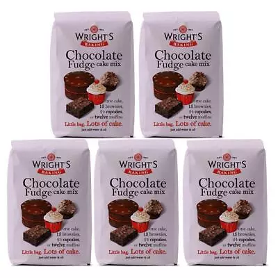 Wrights Baking Chocolate Fudge Cake Mix 500g (Pack Of 5) • £15.99