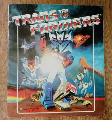 Panini Transformers Sticker Album Hasbro 1984  Complete • £50