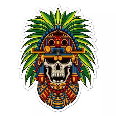 Incan Mayan Death Mask Vinyl Decal Sticker Indoor Outdoor 3 Sizes #8176 • $5.95