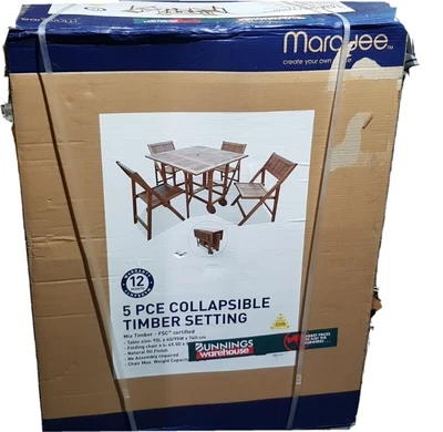 $300 • Buy 5 Piece Outdoor Timber Setting