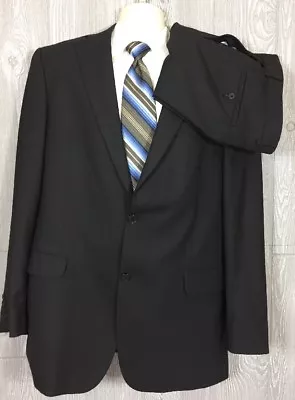 Recent Hart Shaffner Marx Mens Navy 2pc Suit 42L 34x30 (t7) • $50