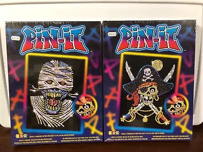 Lot Of 2 Pin-it Sparkling Sequin Art Kits---Pirate Skull And Mummy • $30
