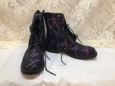 Galaxy Constellation Combat Boots Hot Topic Womens Size 11 New • $39.96