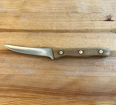 $11.99 • Buy Vintage Chicago Cutlery C103 Steak Knife 3.75  Stainless Blade Cherry Handle Usa