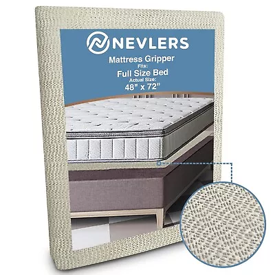 Nevlers Mattress Grip Pad - 48  X 72   Full Size Mattress Non Slip Pad • $11.99