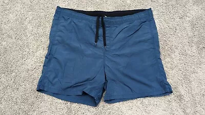 Merona Swim Trunk Mens 42 BOARD SHORTS Pockets Lined Blue • $8.86