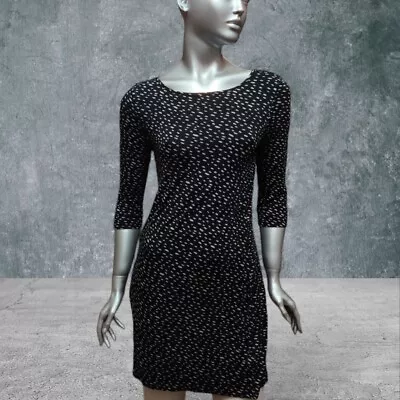 MARIMEKKO Musta Cottarainen Black Women's Tunic Dress Modal Size M • $33.25