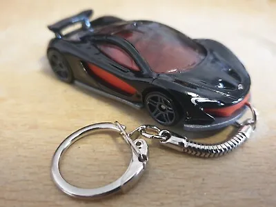 Diecast Mclaren P1 Black Model Car Keyring Keychain FREEPOST • £12.99