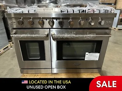 48 In. Gas Range 6 Burners Stainless Steel (OPEN BOX COSMETIC IMPERFECTIONS) • $2065.49