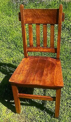 Antique J.S. Ford Johnson Co. Arts & Crafts Mission Style Rabbit Ear Chair RARE • $249