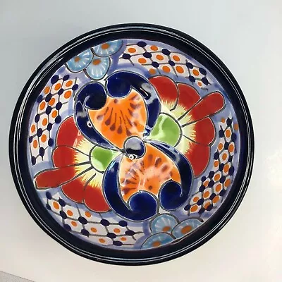 Talavera Hand Painted Mexican Pottery Salsa Bowl - Signed • $24.95