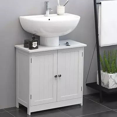 Under Sink Vanity Cabinet Free Standing Modern Bathroom Sink Cabinet With Pedest • $95.99