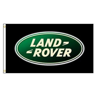 Land Rover Black Flag Banner 3x5 Feet 90 X 150 Cm Large Flag • £16.99