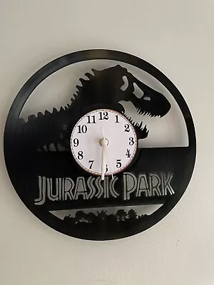 £15 • Buy Jurassic Park Logo Dinosaurs Vinyl Record Wall Clock Art Home Decor Kids Gift