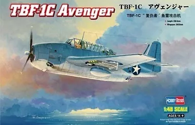 HobbyBoss 1/48 TBF-1C Avenger Plastic Model Kit [80314] • $50.99