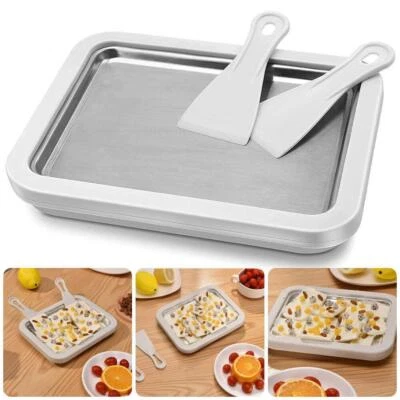 $27.59 • Buy Ice Cream Roll Maker Rolled Ice Cream Machine Yogurt Frozen Pan Rolled Homemade