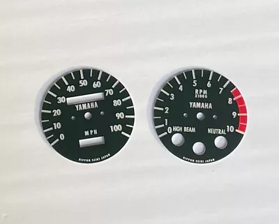 1974-1976 YAMAHA DT125 Speedometer & Tach Face Plates Service To Install • $150