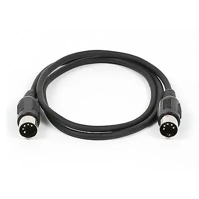 Monoprice 8532 3-foot MIDI Cable 5-pin 3' 3ft Feet DIN Black • $9.99