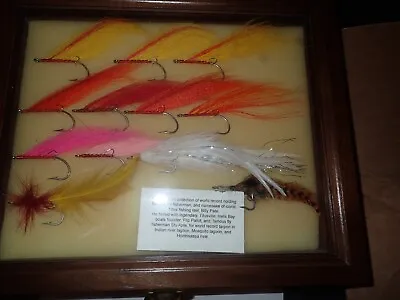 X12 Fly Fishing Legend Tibor BILLY PATE Flies W/ Estate COA Wood Glass Case Free • $195
