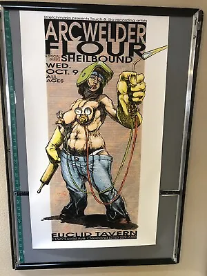 Derek Hess - Arcwelder Poster 1996 W/ Flour @ Euclid Tavern Cleveland OH • $199.99