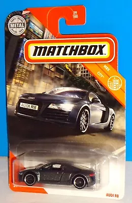 Matchbox 2020 MBX City Series #29 Audi R8 Mtflk Dark Gray • $5