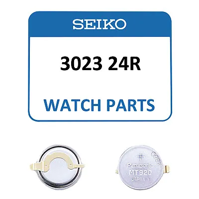 Genuine Seiko Kinetic Watch Capacitor 3023 24R Rechargeable Battery - FRESH/NEW! • $19.85