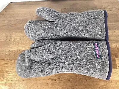 Mont-bell Adult Fleece Winter Mittens Gray Size Large Made In Usa • $12.74