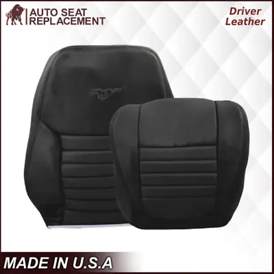 1999-2004 Mustang GT In Dark Charcoal Black Driver Bottom & Lean Back In Leather • $300.75