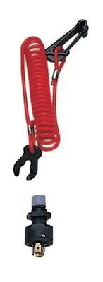 Marine Boat Kill Safety Switch Universal Coil Lanyard Fast Shipping • $14.99