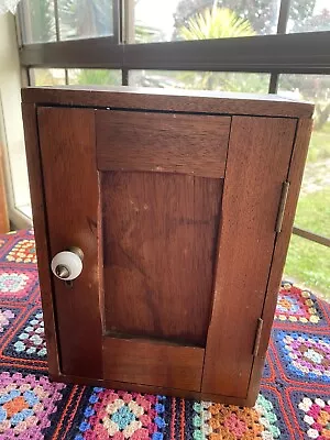 $90 • Buy Small Wood Antique Australian Cedar Wall Cabinet Vintage Rustic Cottage No Key 