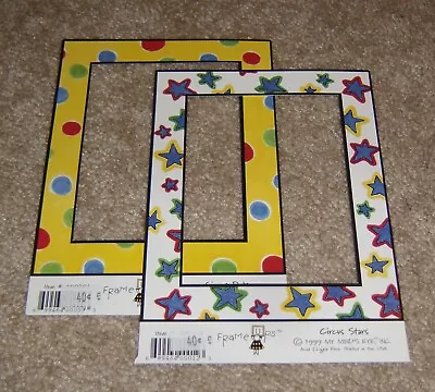 My Mind's Eye Themed Diecut Lot Of Two...Frame Ups Circus Stars & Dots • $1.99