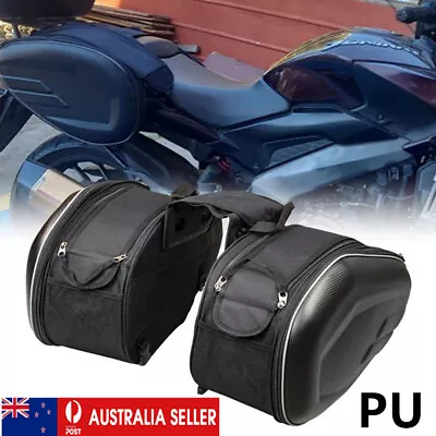 Pair Motorcycle Pannier Side Bags Luggage Universal Saddle Bags Waterproof Gifts • $78.50