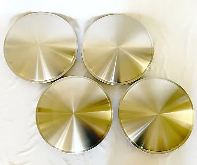 13  - Custom Stainless Moon Disc Style Hub Caps X 4 - Hot Rod/ Classic Truck  • $92