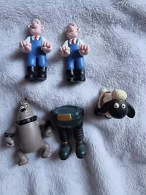 Vintage 1989 Wallace And Gromit Figures. Including TrousersPreston And Sheep. • $30