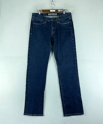 Express Kingston Mens Jeans Blue Tag Size 32x34 Classic Fit Straight Dark Wash • $33.78